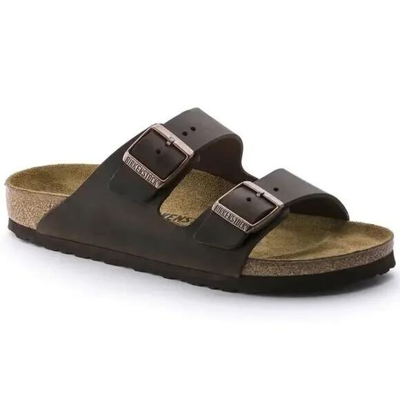 Birkenstock Arizona Oiled Leather Habana Sandals Size 38 US W7/M5 0052531 - Picture 1 of 11